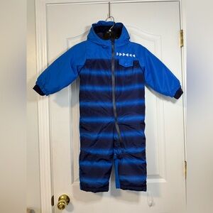 Lupilu Cozy Blue and Black Snowsuit with Hood 18-24M